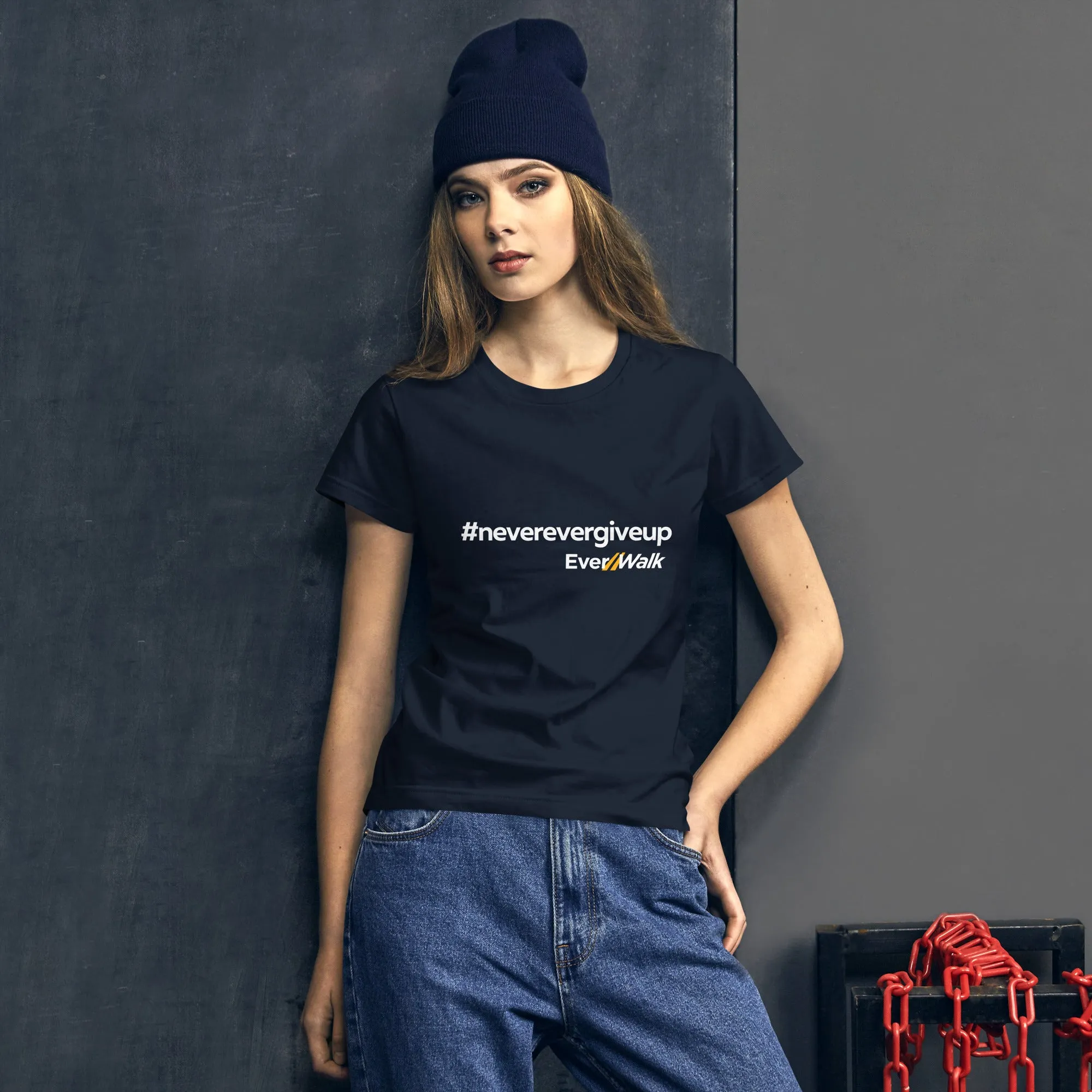 Women's #neverevergiveup T-Shirt