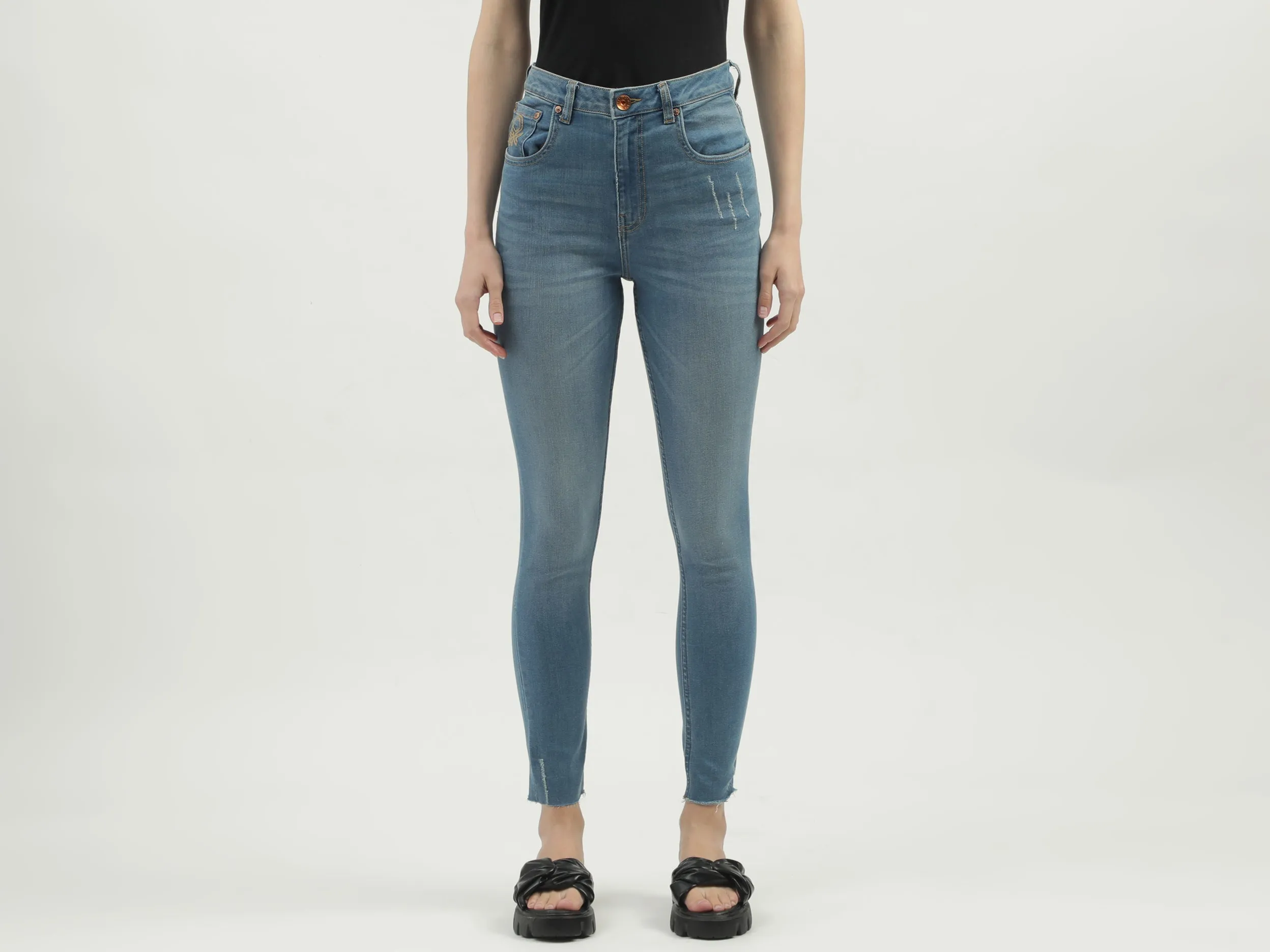 Women's Solid Skinny Fit Jeans
