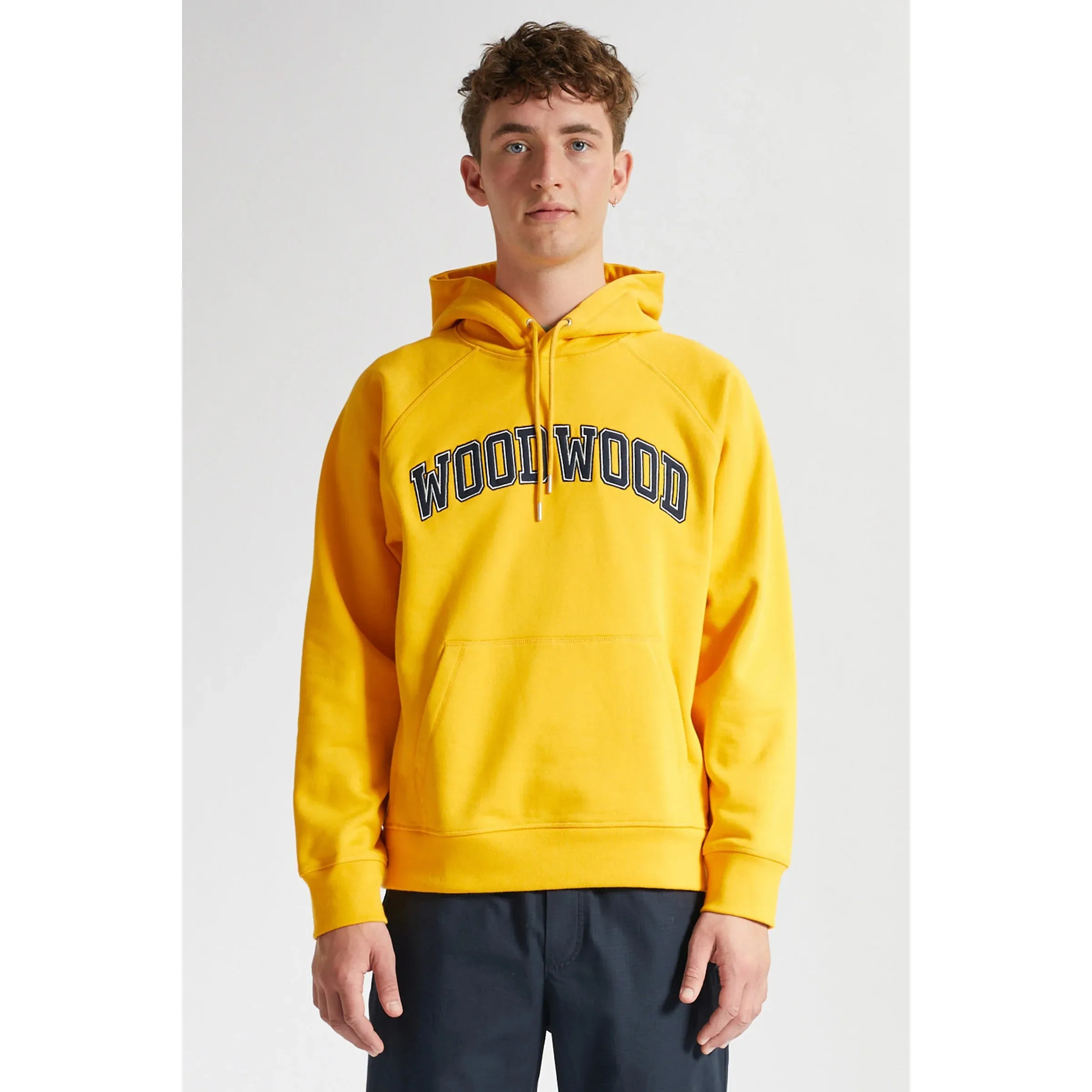 Wood Wood Men Fred IVY Hoodie Yellow