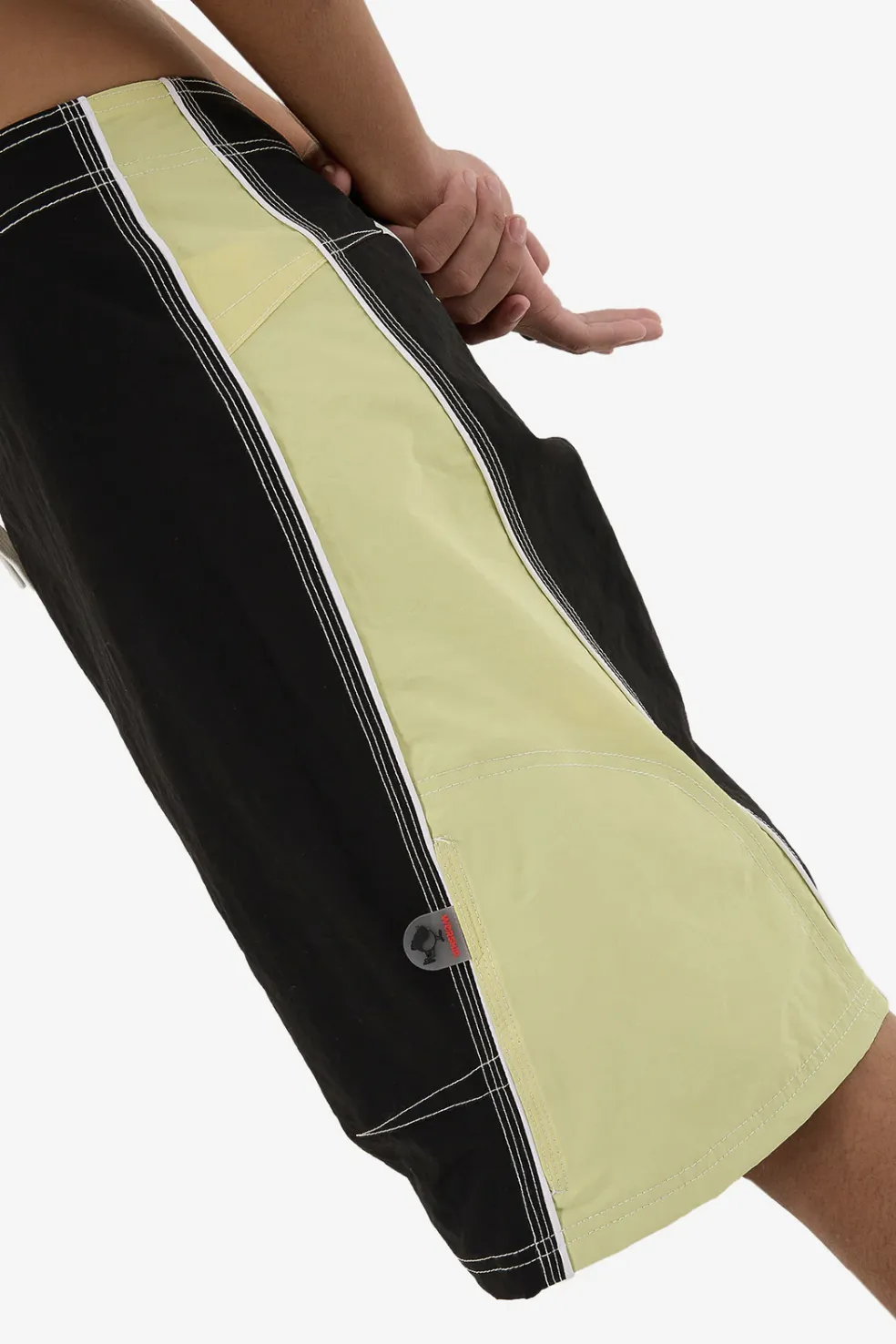 WORSHIP SUPPLIES BOARDRIDERR BOARD SHORT - BLACK/LIME