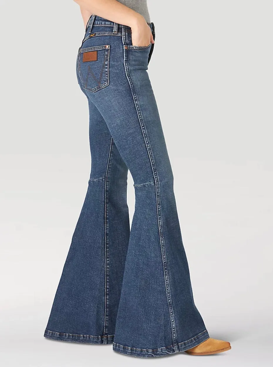 Wrangler Retro High Rise Trumpet Flare