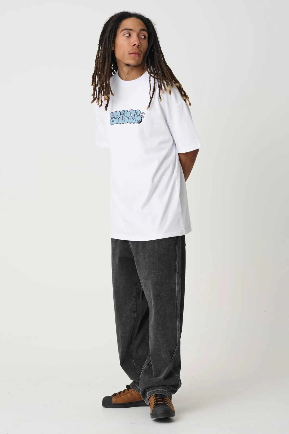 XL GRAFFITI TEE - SOLID WHITE