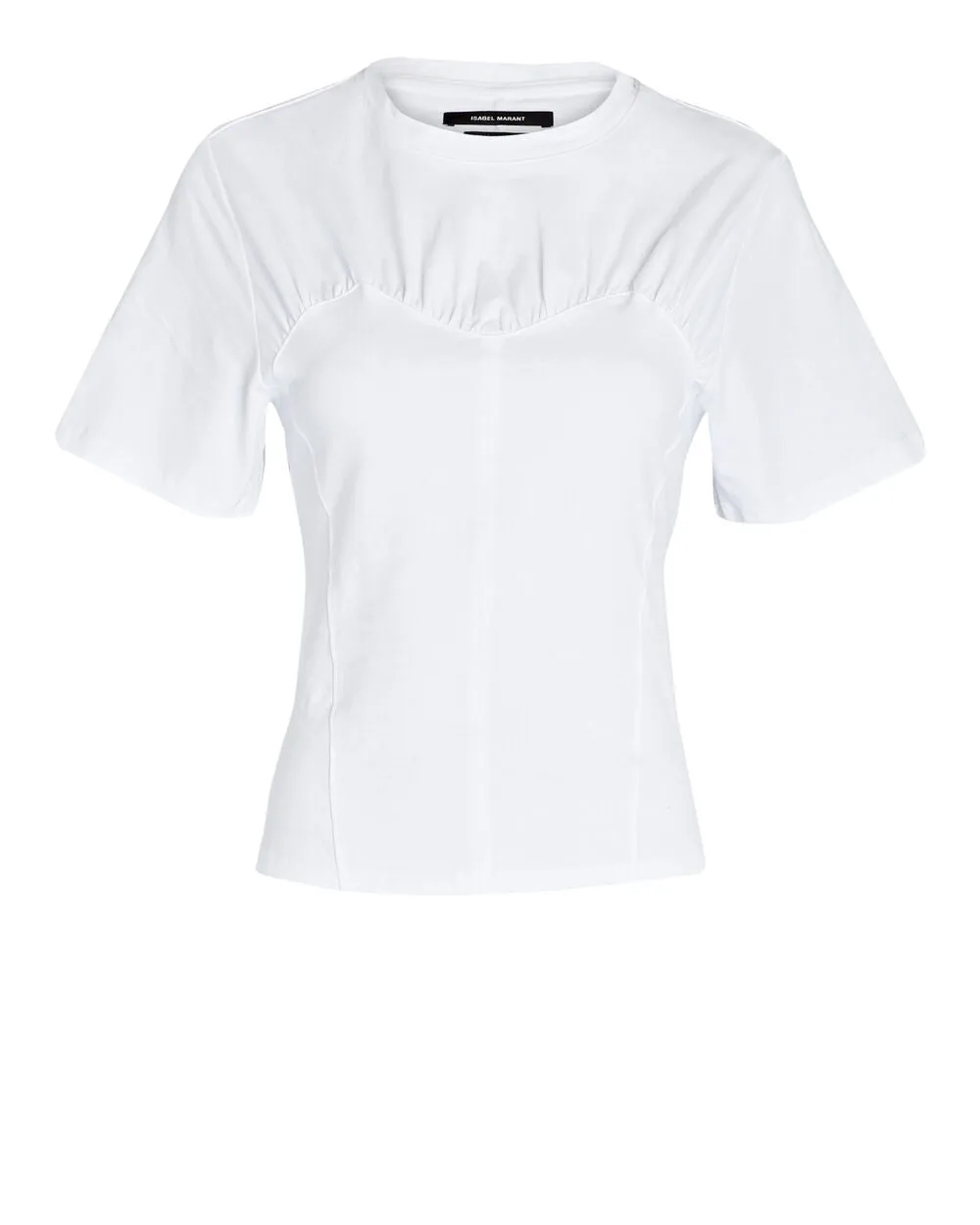 Zazie Bustier-Detail Cotton T-Shirt